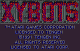 Xybots title screen for Atari Lynx